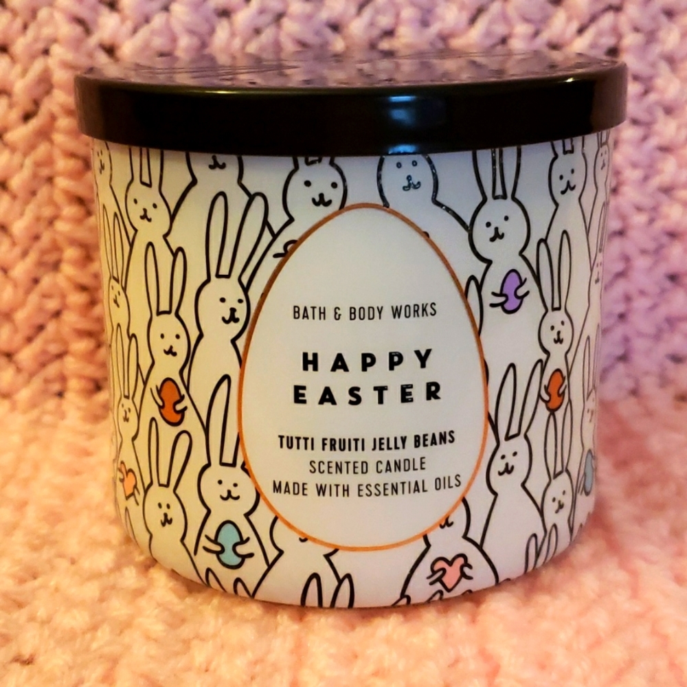 Bath & Bodyworks 3-wick 🐰Tutti Frutti Jellybean 🐰 Candle